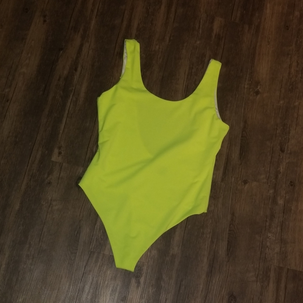 Neon seamless one piece swimsuit/bodysuit